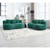 High Back Bean Bag Sofa Lounger For Adults And Kids, Indoor & Outdoor, Durable - Emerald - Image 13