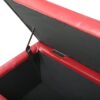 Glouster - Storage Ottoman Leather - Red - Image 13