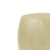 Modern Round Metal Hollow Side Table Set With Openwork Design - Gold - Image 10