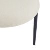 Dining Chair (Set of 2), Modern Dining Room Chairs, Black Metal Frame - White - Image 17