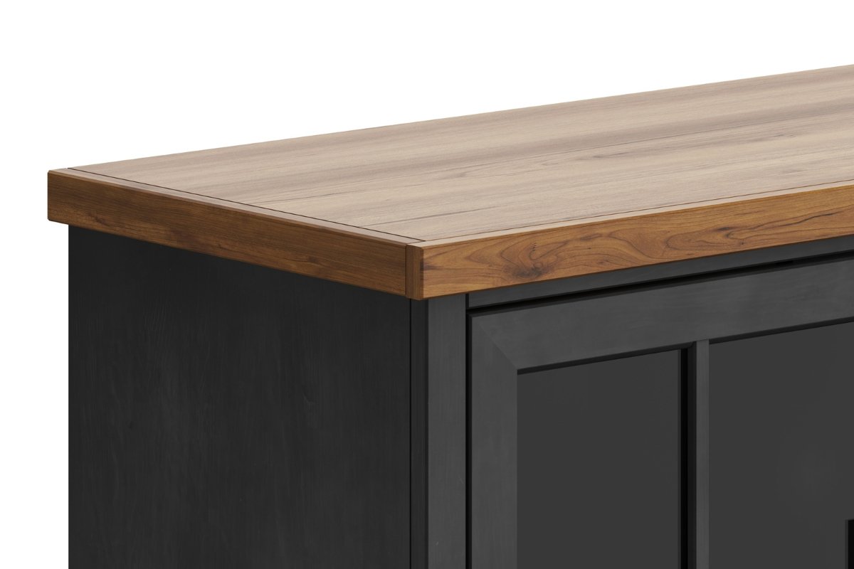 Essex - Fireplace TV Stand Console For TVs Up To 85" - Black, Whiskey - Image 10