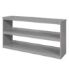Full Loft Low Study Bed With Cabinet, Shelves And Rolling Portable Desk, Multiple Functions- Gray - Image 10