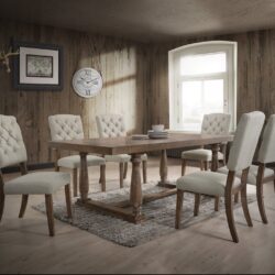Bernard - 7 Pieces Dining Room Set - Oak