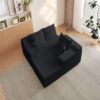Modular Cloud Sectional Couch With L Shape Chaise - Black - Image 11