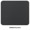 Outdoor Modern Patio Dining Table, Post Tapered Legs Seats 6, Weatherproof & Rust Free - Ember Black / White - Image 8