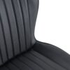 Minimalist Ergonomic Dining Chair (Set of 4) With Curved Cushions And Metal Frame - Black - Image 15