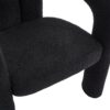 Contemporary Designed Teddy Fabric Upholstered Accent / Dining Chair - Black - Image 26