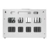 16 Bay Charging Cabinet For Laptop book, Locking Charging Station - White - Image 15