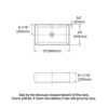 33" Kitchen Sink With Apron Front Single Bowl, Durable And Stain Resistant For Kitchens - White - Image 3