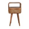 Mini Curve Open Nightstand - Oak - Image 9