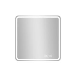LED Bathroom Mirror, Anti Explosion Glass, Rust Resistant, Anti Fog, Tri Color - Silver