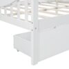 Full Size Daybed With 2 Drawers, Slat Support - White - Image 5