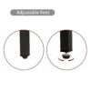 15.74" Rattan End Table With Drawer, Modern Nightstand, Metal Legs, Side Table For Living Room, Bedroom - Natural - Image 11