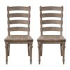 Ludin - Ladderback Dining Chairs, (Set of 2) - Taupe - Image 2