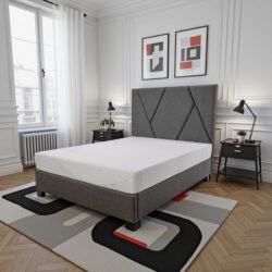Regen - 8" California King Size Cooling Copper Infused Memory Foam Mattress - White