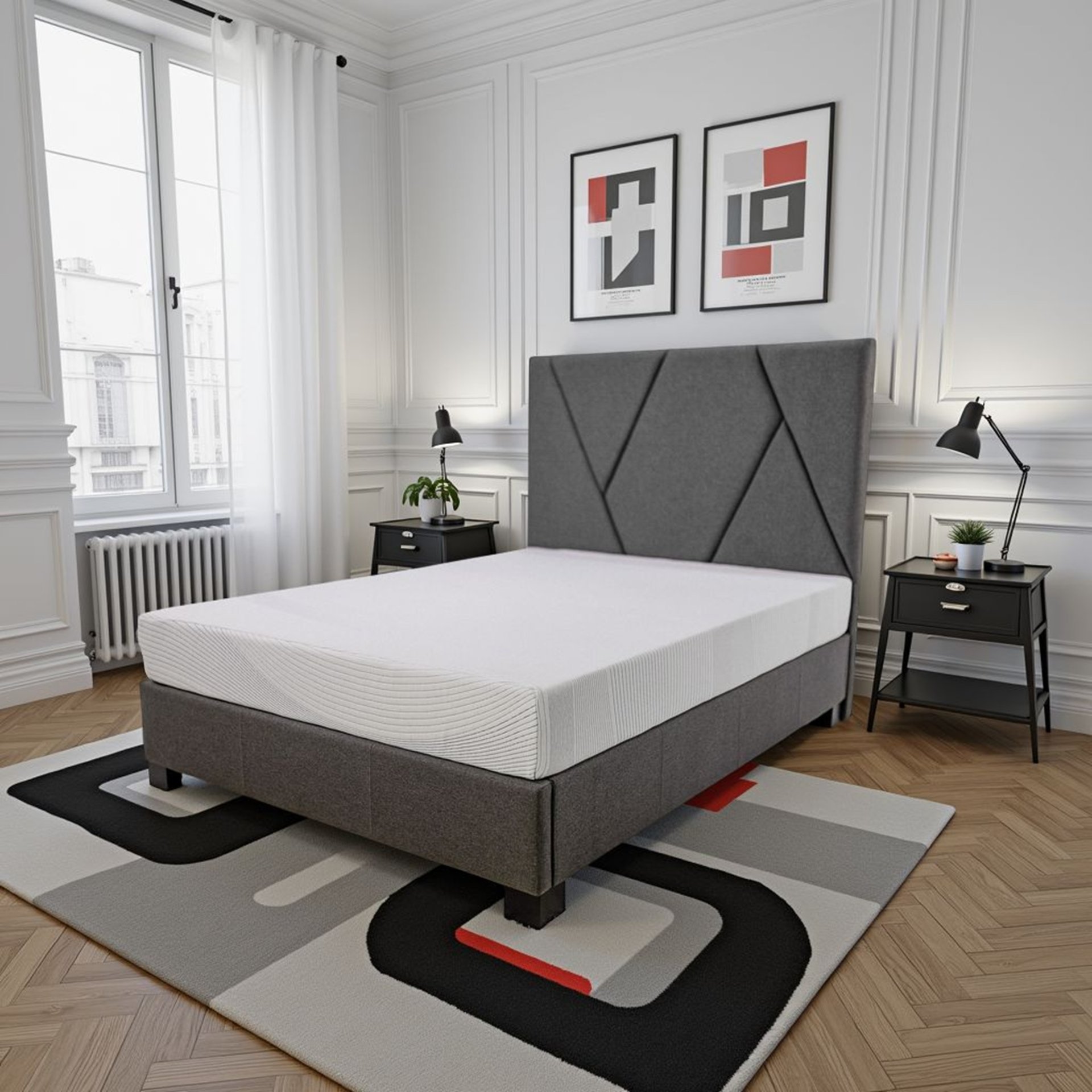 Regen - 8" Full Size Cooling Copper Infused Memory Foam Mattress - White - Image 8