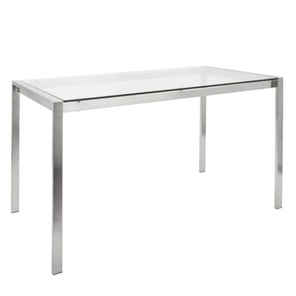 Fuji - Contemporary Dining Table I Glass Top - Clear