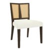 Mid Century Rattan Dining Chair Without Arms (Set of 2) - Beige / Dark Brown - Image 5