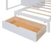 Full Over Twin Bunk Bed With Wardrobe, Drawers - White - Image 8