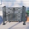 Air Conditioner Fence For Outdoor Units, Metal Privacy Fence Cover, Perfect To Conceal Air Conditioning Units, 3 Fence Panel - Charcoal - Image 6