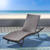 Kauai - Modern Style Pe Wicker Chaise Lounge - Brown Multi - Image 7