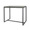 Ernesto - Outdoor Industrial Acacia Wood Bar Table With Metal Frame - Gray - Image 5