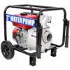 Gas Engine Powered Water Pump 3" Inlet & Outlet 7Hp 212Cc Epa Certified With Wheels And Handle - Black / Red - Image 5
