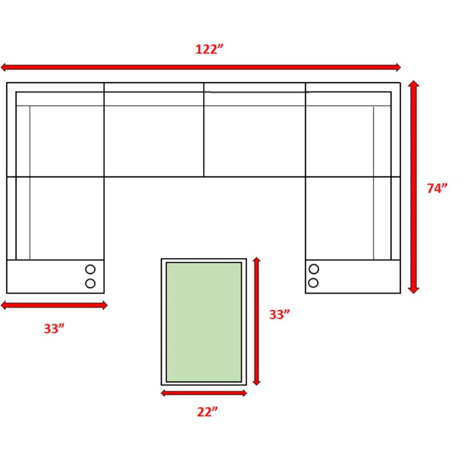 All Weather Seating Set With Cushions, 4 Person - Gray Mix - Image 5