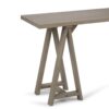 Sawhorse - Console Sofa Table - Distressed Gray - Image 5