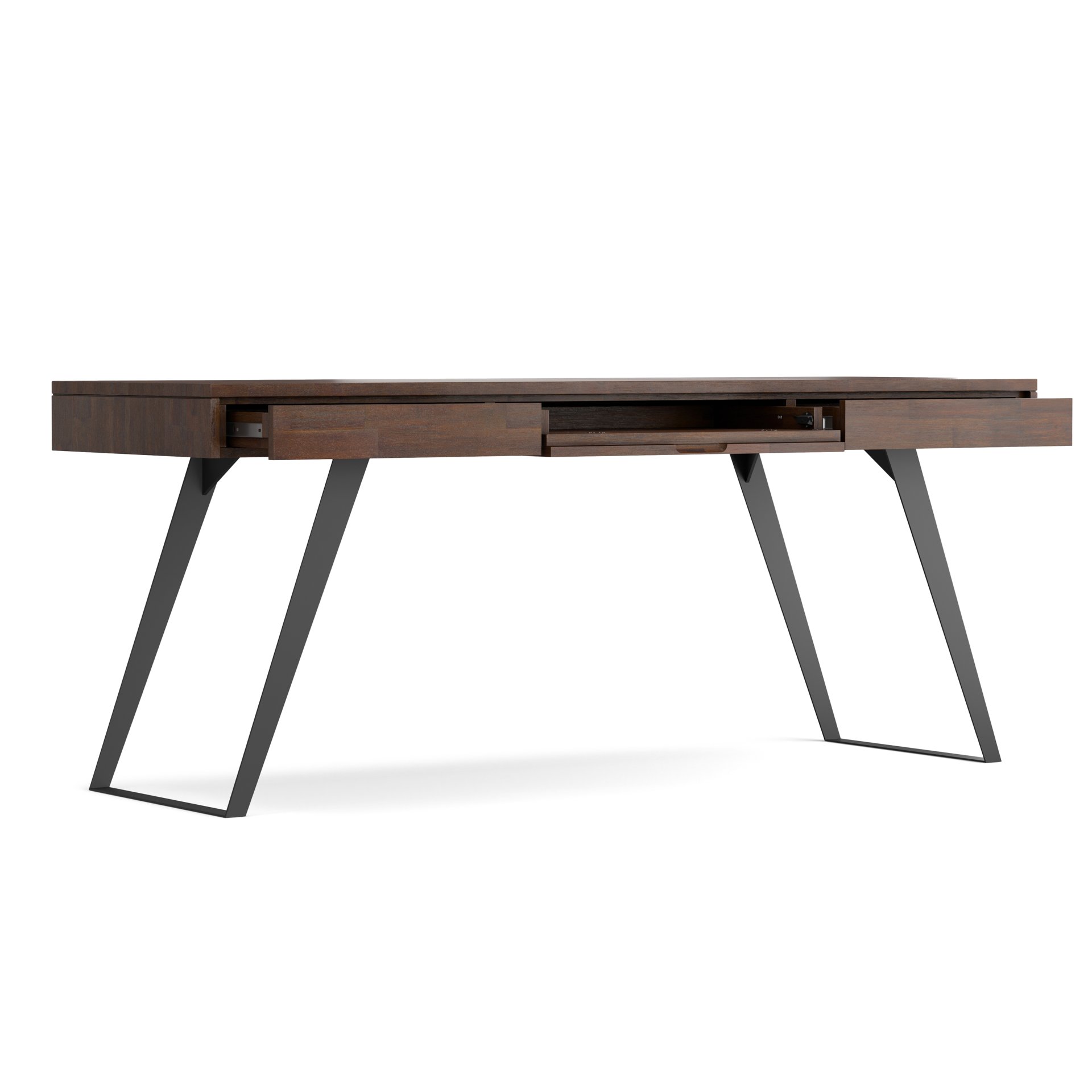 Lowry - Large Desk - Distressed Charcoal Brown - Image 7