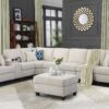 Ted - Sectional Sofa With Ottoman - Beige - Image 6