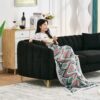 Loveseat Sofa For Living Room And Bedroom - Black - Image 10