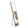 Solid Wood Frame Minimalist Mirror, Bathroom Bedroom Wall Mirror. Enhance Modern Interior Design - Gray / Transparent - Image 13