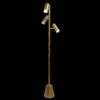 Lumina - Floor Lamp With Rotary Switch Triple Spots Cone Base - Gold - Image 2