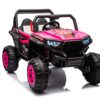 12V7A*1 30W*4 Four-Wheel Drive Leather Seat One Button Start, Forward And Backward, High And Low Speed, Music, Front Light, Power Display, Two Doors Can Open, 2.4G R / C, Seat Belt Four Wheel Absorber - Pink - Image 9