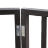 Pet Gate Dog Gate For Doorways, Stairs Or House Freestanding, Folding - Dark Brown - Image 13