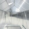 6.3'x6.2'x7' Polycarbonate Greenhouse, Heavy Duty Outdoor Aluminum Walk-In Green House Kit With Rain Gutter, Vent And Door For Backyard Garden - Aluminium - Image 13