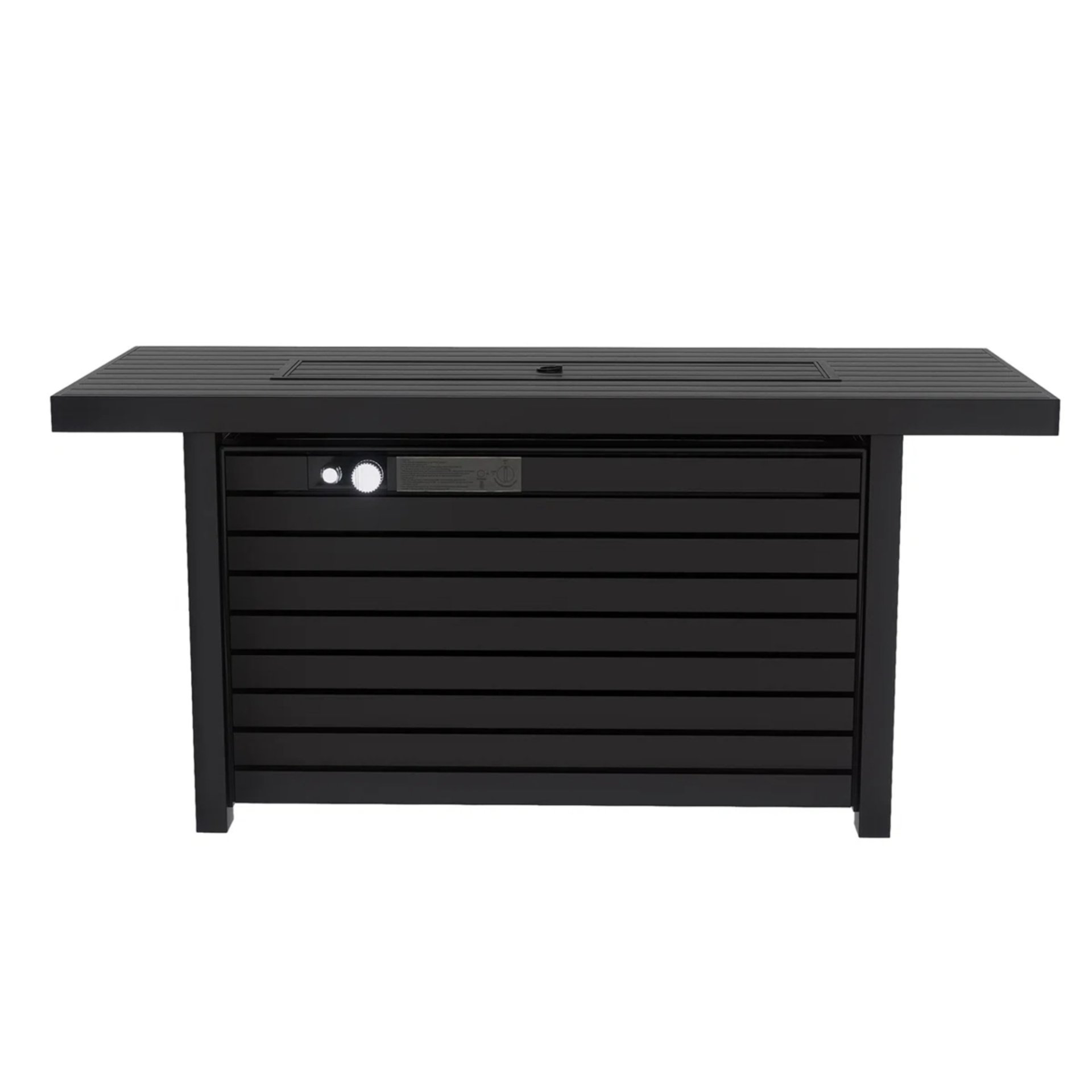 Outdoor Fire Pit Table & Lid - Black - Image 5
