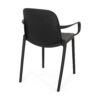 Roxanne - Outdoor Stacking Dining Armchair (Set of 2) - Black - Image 7