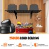 Wall Mounted Wall Shelf For Garage Heavy Duty Wall Shelf, Supermarket Storage Shelf, 2 Pack - Black - Image 5