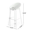Gable - Barstool (Set of 2) - White - Image 3