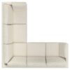 Ava - Mid Century Corner Sectional Sofa - Cream - Image 2