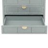 3 Drawer Cabinet, American Furniture, Suitable For Bedroom, Living Room, Study - Light Gray - Image 16