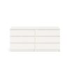 6 Drawer Double Dresser For Bedroom Living Room Hallway - White - Image 16
