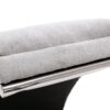 Linen Massage Chaise Lounge Indoor With Remote Control, Ergonomic Electric Massage Lounger With 5 Modes - Light Gray - Image 25