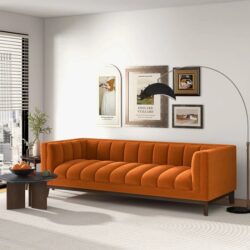 Melissa - Mid Century Modern Sofa - Orange