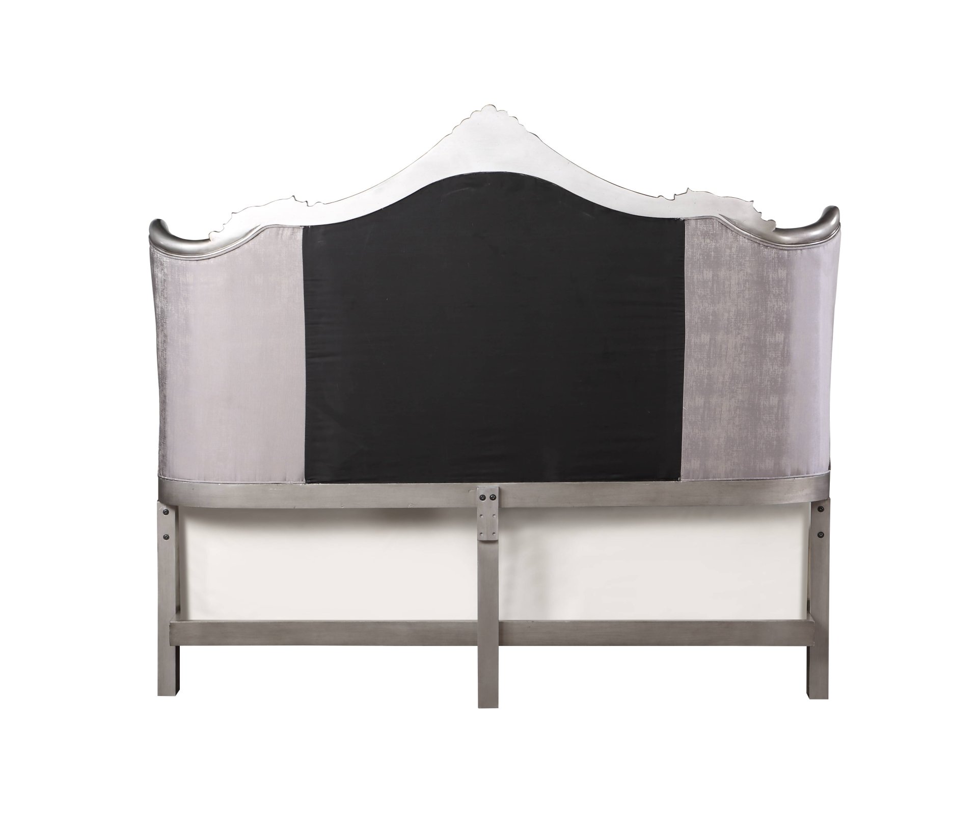 Ariadne - Queen Velvet Bed - Antique Silver - Image 5