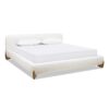 Alpine - King Puffy Modern Platform Bed - Ivory White - Image 14