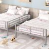 Full Over Full Metal Bunk Bed - Sliver - Image 15