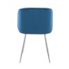 Fran - Contemporary Chair (Set of 2) - Chrome / Blue - Image 5